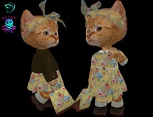 Dinkie SHABBY CHIC Collection - Roses on Yellow