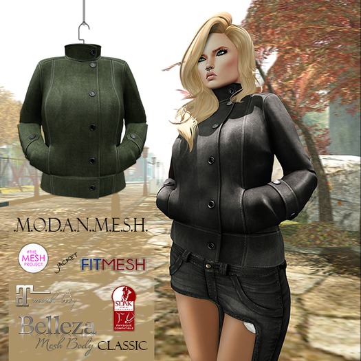 ::M.O.D.A.N.M.E.S.H.:: Autumn Stamp Jacket - Green