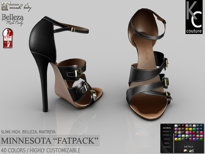 -KC- MINNESOTA Heels - Slink High, Maitreya, Belleza