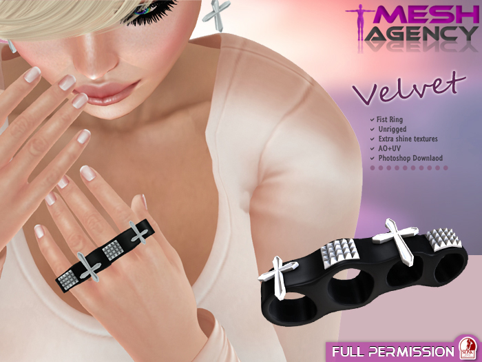 ::MA:: Jewelry FIST RING "Velvet"  - FULL PERM