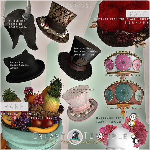 .Enfant Terrible. Fruit Hat from Rio RARE