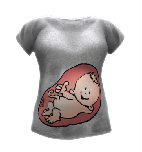 Baby In Tummy Maternity T-Shirts