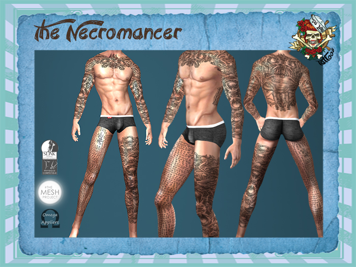 Old Betty Tattoos The necromancer (Slink,,TMP,Omega)