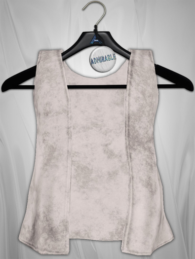 Admirable. Velvet Vest (White)
