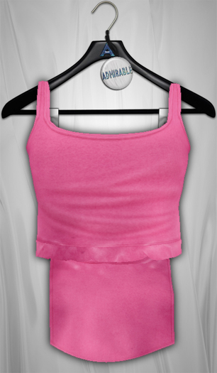 Admirable. Tailed Tank. Colors (Pink)