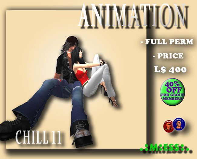 FULL PERM ANIMATION "CHILL 11" COUPLE ANIMATION
