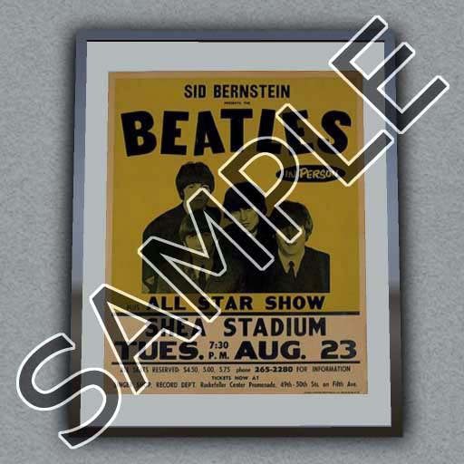 BEATLES FRAMED CONCERT POSTER