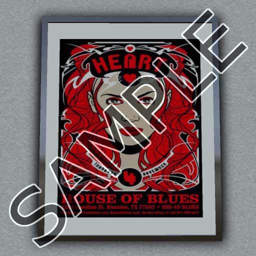 HEART FRAMED CONCERT POSTER