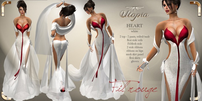 Utopia Heart white