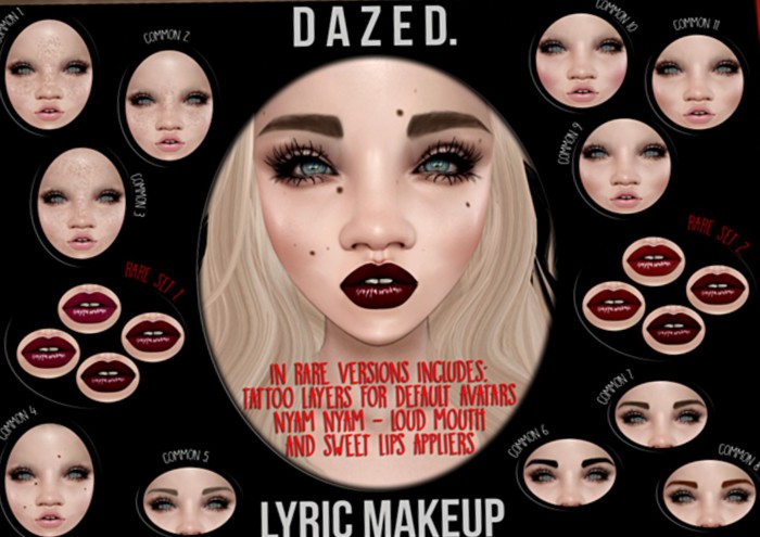 DAZED. - Lyric Lips Scarlet Set (rezz) RARE