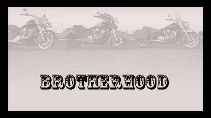 Motorcycle Club Brotherhood Sign