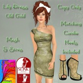 Lily Dress Old Gold ~OF~