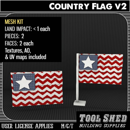 Tool Shed - Country Flag Kit