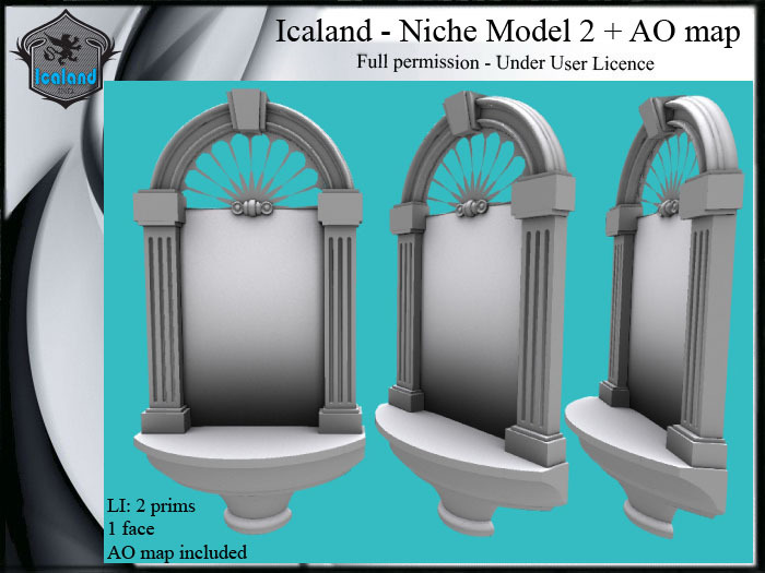 Icaland - Niche Model 2 + AO map