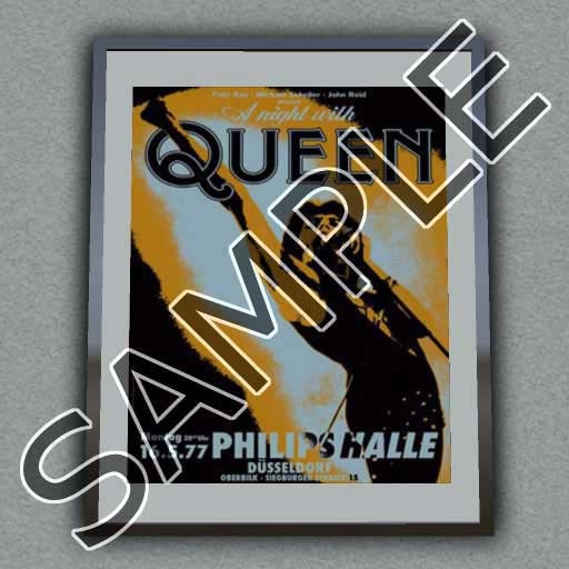 QUEEN FRAMED CONCERT POSTER