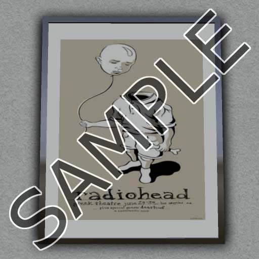 RADIOHEAD FRAMED CONCERT POSTER