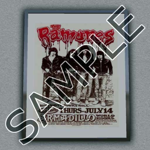 RAMONES FRAMED CONCERT POSTER