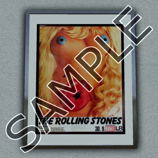 ROLLING STONES FRAMED CONCERT POSTER