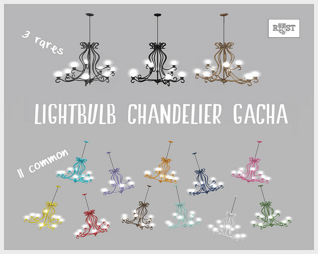 ROOST - Lightbulb Chandelier - Black RARE