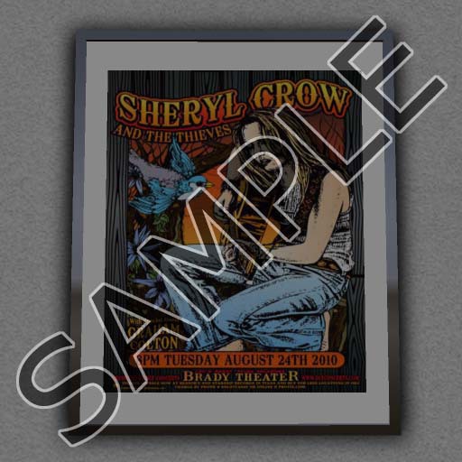 SHERYL CROW FRAMED CONCERT POSTER