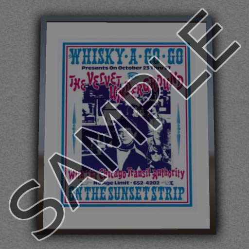 VELVET UNDERGROUND FRAMED CONCERT POSTER
