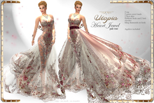 Utopia Heart jewel pale rose - Appliers Included!