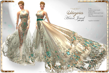 Utopia Heart Jewel pale gold - Appliers Included!