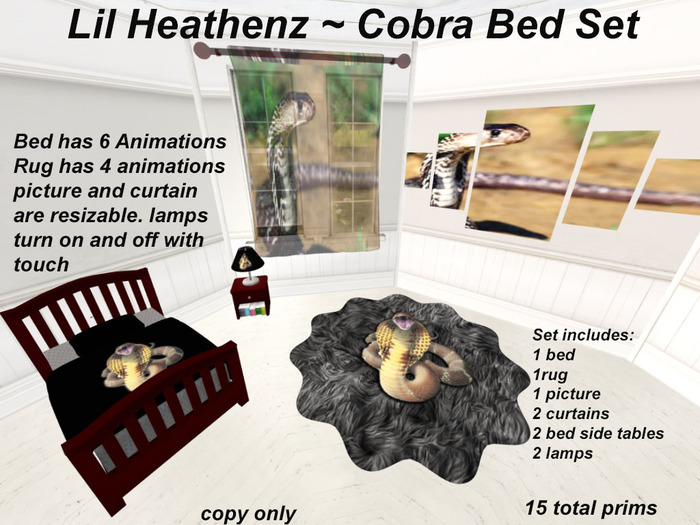 ~LH~Cobra Bedroom Set