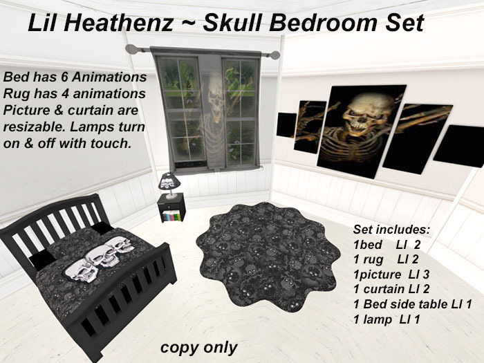 ~LH~Skull Bedroom Set 