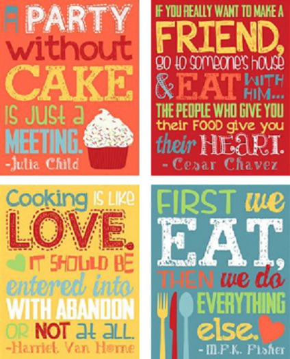 Jama's Decor Colorful Kitchen Signs