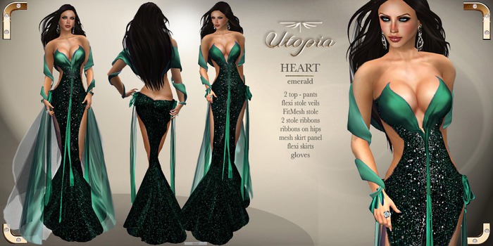 Utopia Heart emerald