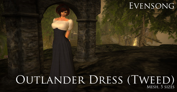 Evensong Outlander Dress Tweed 3