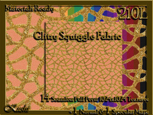 Glitzy Squiggle Fabric Seamless Textures Materials Ready Full Perms 1024x1024 & 512x512
