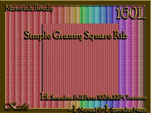 Simple Granny Square Rib Knit Fabric Seamless Textures Materials Ready Full Perms 1024x1024