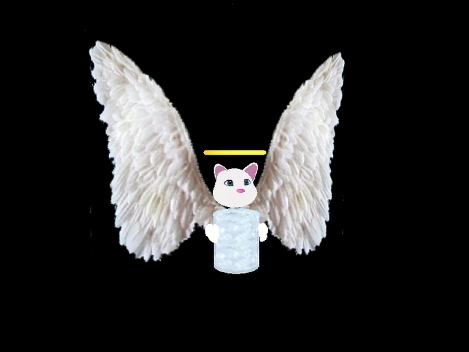 Angel Bear tip jar boxed can be floating