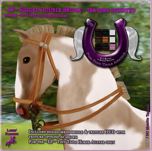 ~LP~ Tiny Tails Double Bridle Texture Scripted BOXED