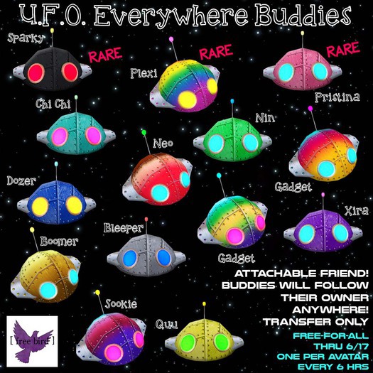 [ free bird ] U.F.O. Everywhere Buddy - Sparky RARE
