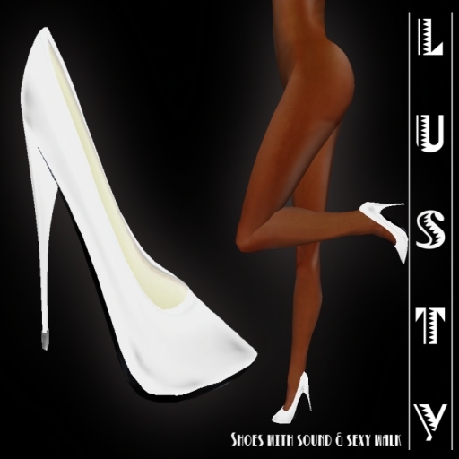 !!Lusty!! Saints White Pumps