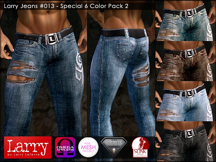 LARRY JEANS - Jeans 013 - SPECIAL 6 COLOR PACK