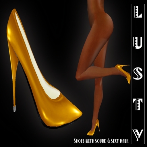!!Lusty!! Saints Gold Pumps