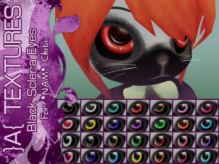 Chibi Black Sclera Eyes