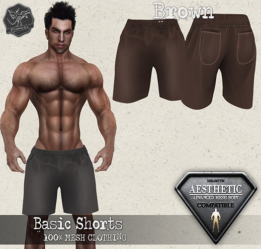 .:Phoenix:. Basic Shorts BROWN
