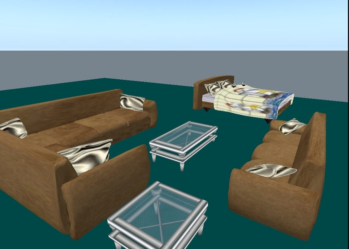 Boxed- Camel leather-  corner sofa, 3 seat sofa, bed