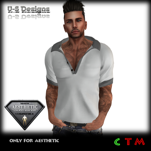 White polo shirt