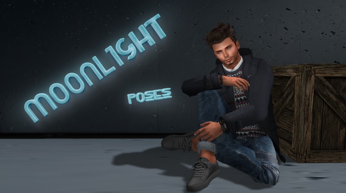 Moonlight Poses - Model Sitting 2M - Single Pose
