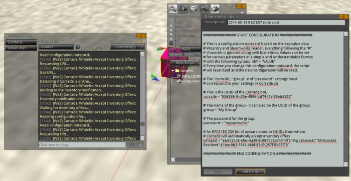[WaS] Corrade: Whitelist-Accept Inventory Offers