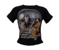 Indian Wolf Globe Mens T-Shirts