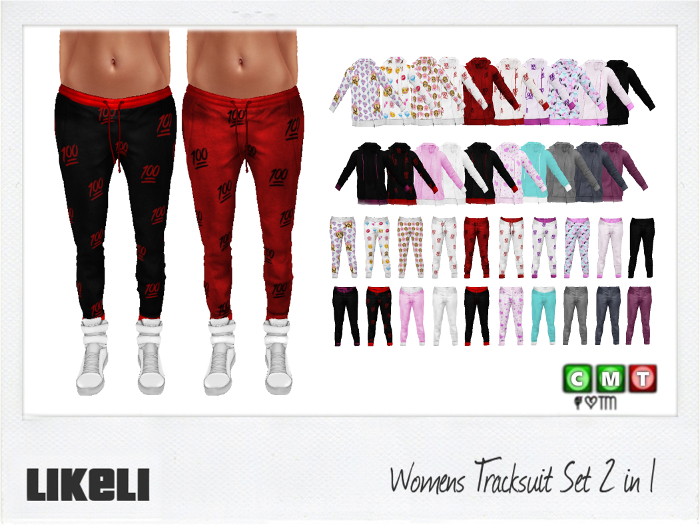 {.LikeLi.} Womens Tracksuit Set 2in1.