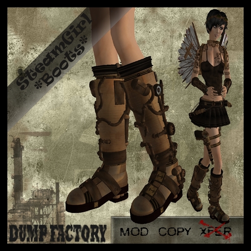 DF SteamGirl -Boots- by "DUMP FACTORY"