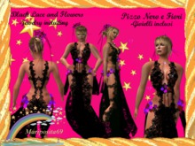 Black Lace and Flowers (Pizzo Nero e Fiori)100L